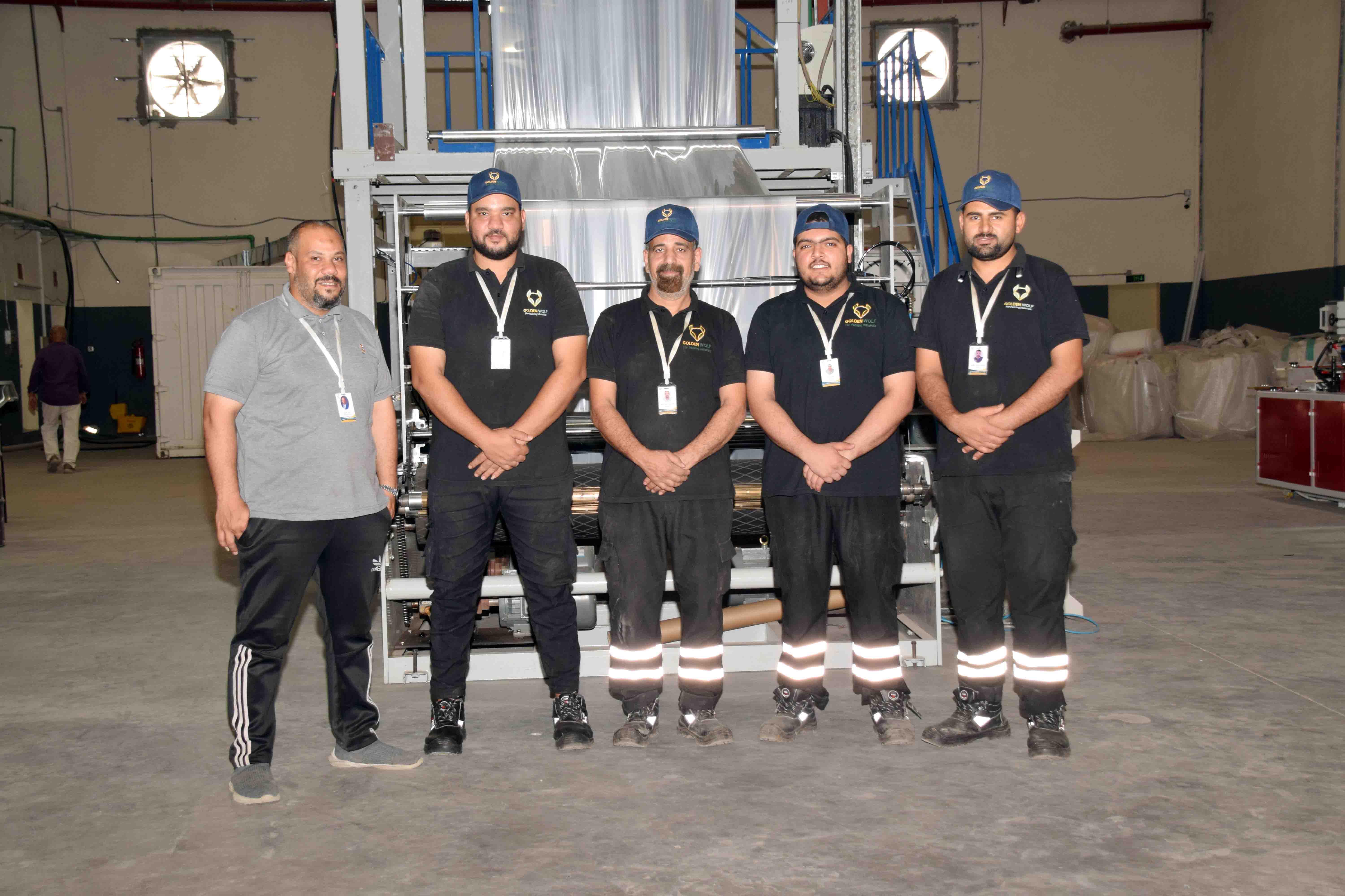 Golden Wolf Chairman With Factory Team
