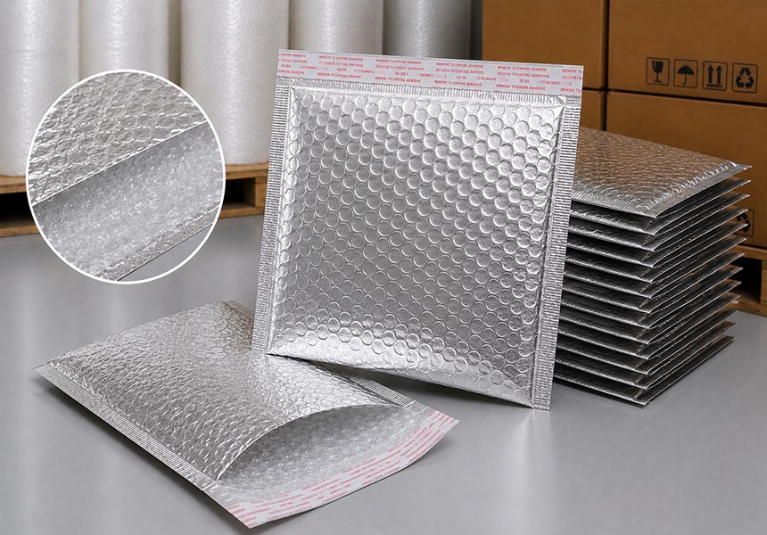 Aluminum Foil Bubble Bags manufactured by Golden Wolf Plastic Factory
